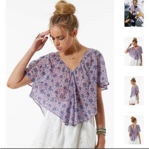 Spell Kombi Flutter Top - Lavender S EUC
